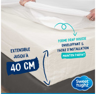 Protège matelas Grand bonnet 40cm