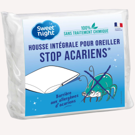 Housse intégrale pour oreiller Stop Acariens