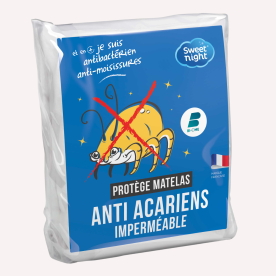 Protège matelas imperméable et anti-acariens